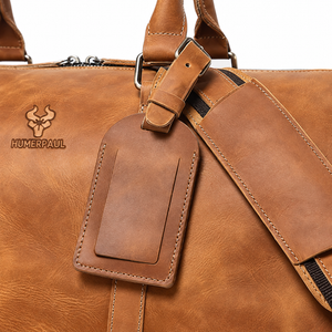 Reisetasche Herren aus Leder mit Schuhfach MH475 – Braun – Produktdetail oder ergänzende Inszenierung