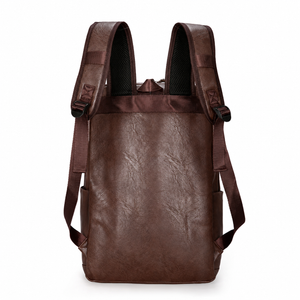 Laptoprucksack Herren mit Frontreißverschluss – Dunkelbraun – Produktdetail oder ergänzende Inszenierung