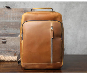 Laptoprucksack Herren aus Rindsleder SWK2952 – Braun – Produktansicht