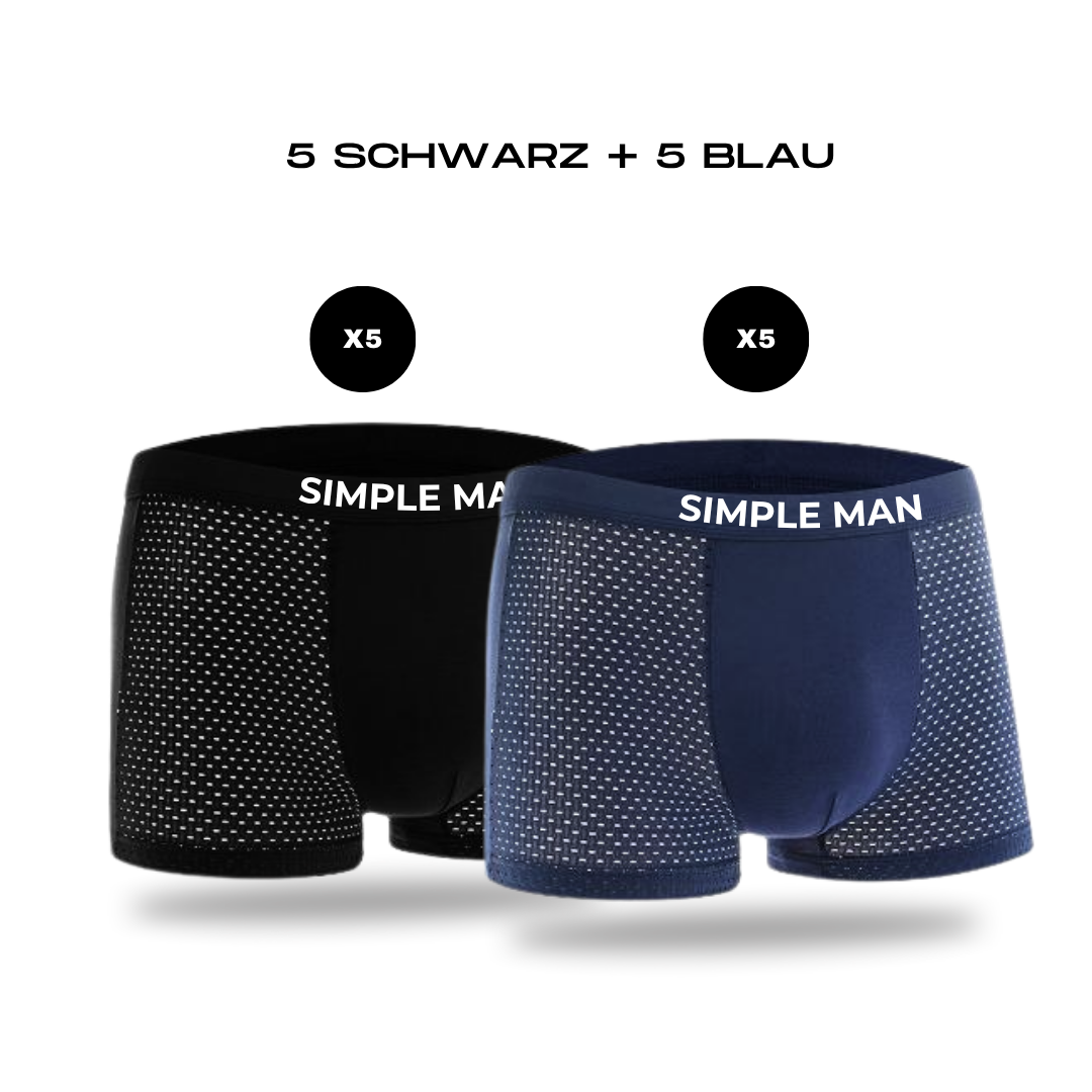 KAUFEN SIE 5 – ERHALTEN SIE 10 BAMBUS-BOXERS
