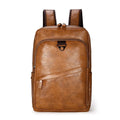 Laptoprucksack Herren mit Frontreißverschluss – Braun – Produktansicht