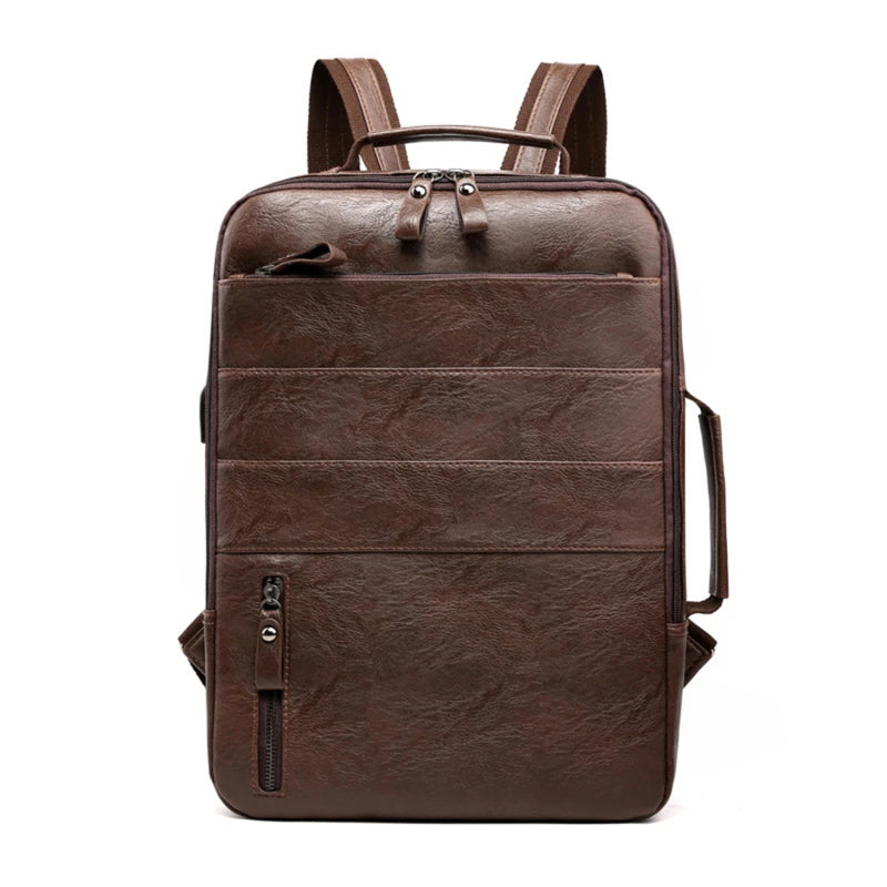Business-Rucksack Herren mit USB-Anschluss – Dunkelkhaki