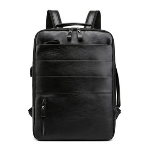 Business-Rucksack Herren mit USB-Anschluss – Schwarz – Produktansicht