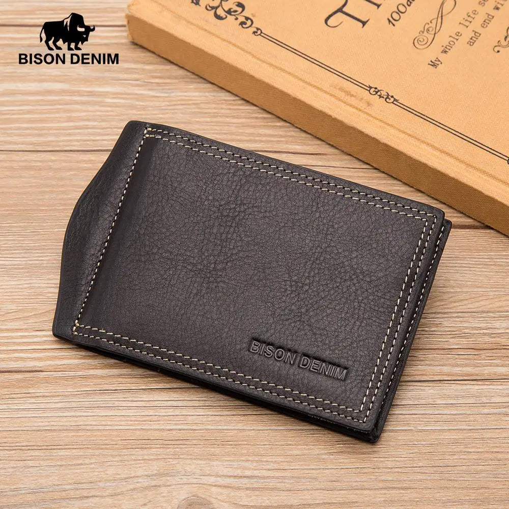 BISON DENIM W9348 – Herren-Geldbörse mit Münzfach