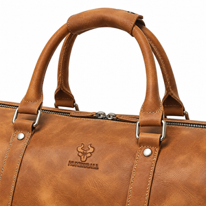 Reisetasche Herren aus Leder mit Schuhfach MH475 – Braun – Produktdetail oder ergänzende Inszenierung