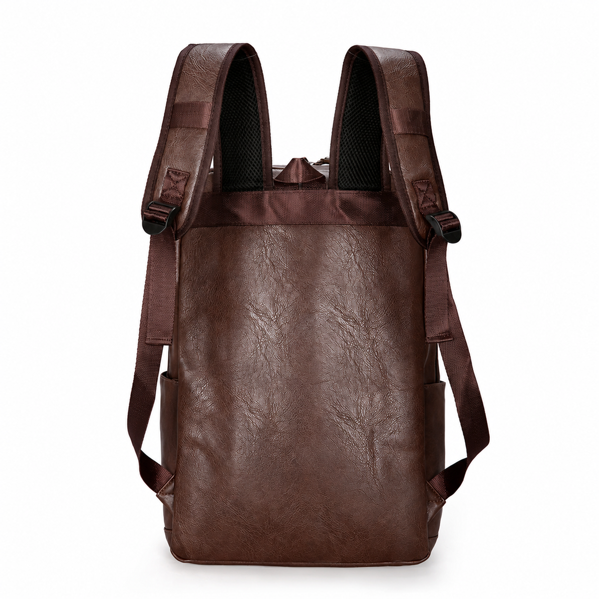 Laptoprucksack Herren mit Frontreißverschluss – Dunkelbraun – Produktdetail oder ergänzende Inszenierung