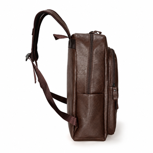 Laptoprucksack Herren mit Frontreißverschluss – Dunkelbraun – Produktdetail oder ergänzende Inszenierung