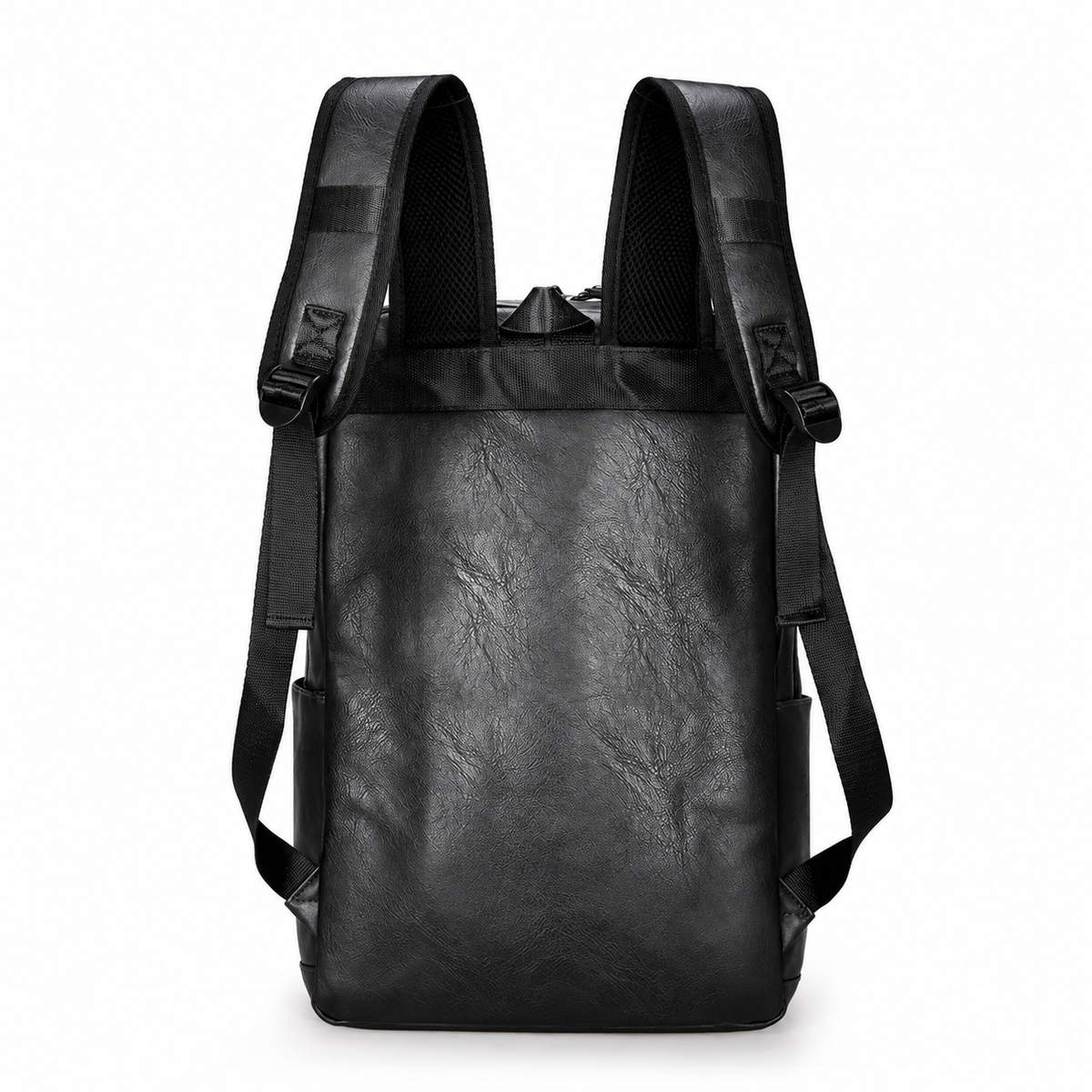 Laptoprucksack Herren mit Frontreißverschluss – Schwarz – Produktdetail oder ergänzende Inszenierung