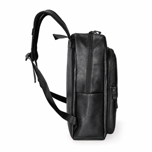 Laptoprucksack Herren mit Frontreißverschluss – Schwarz – Produktdetail oder ergänzende Inszenierung