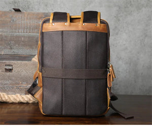 Laptoprucksack Herren aus Rindsleder SWK2952 – Braun – Produktansicht